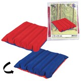 Artikelbild 1 für HAPPY PEOPLE® Sitzkissen aufblasbar blau, rot 35,0 x 35,0 cm, Artikelnummer 966574