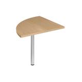 Artikelbild 1 für röhr Verbindungsplatte höhenverstellbar Techno ahorn, dreieckig abgerundet 80,0 x 80,0 x 68,0 - 82,0 cm, Artikelnummer 428573