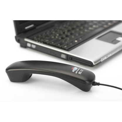 Artikelbild 3 für DIGITUS DA-70772 USB-Telefonhörer schwarz, Artikelnummer 468409
