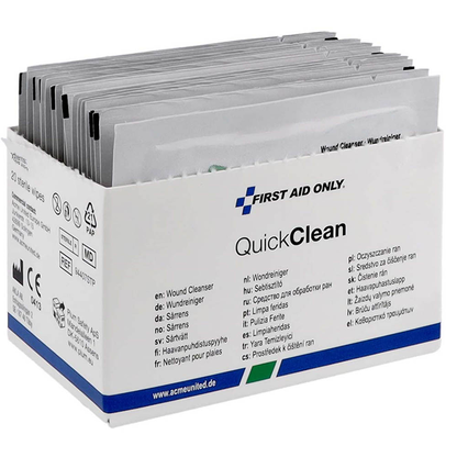 Artikelbild 1 für FIRST AID ONLY® Wundreinigungstücher Quick Clean P-44029 00 weiß 20,0 x 12,5 cm, 1 St., Artikelnummer 314209