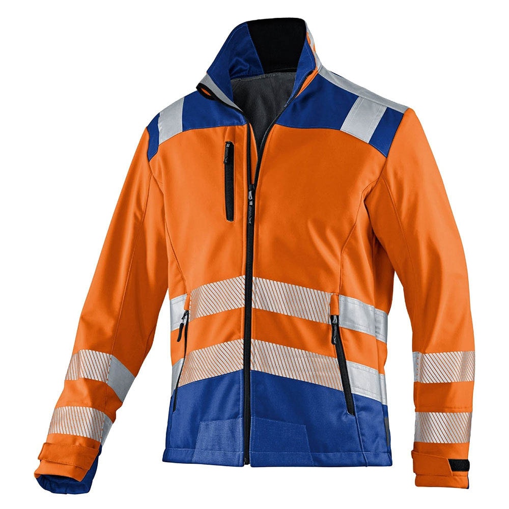 Warnjacke orange blau Warnschutzjacke Komfort 4 in 1, S-8XL Warnschutzjacke orange blau, auch in Übergröße Warnjacke orange blau Warnschutzjacke Komfort 4 in 1, S-8XL Warnschutzjacke orange blau, auch in Übergröße