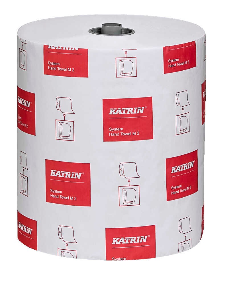Produktbild von 6x KATRIN Jumbo Toilettenpapier Gigant M2 – 2-lagig, 300m, 1200 Blatt, Für Stark Frequentierte Sanitärbereiche