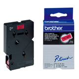 Artikelbild 1 für brother Schriftband TC-401 TC401, 12 mm schwarz auf rot, Artikelnummer 273029