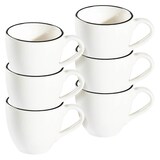 Artikelbild 1 für 12 ID Fine Espressotasse Modest Black Alzar weiß 0,08 l, Artikelnummer 633796