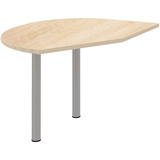 Artikelbild 1 für röhr Anbautisch höhenverstellbar Techno ahorn, silber freiform 104,0 x 126,5 x 68,0 - 82,0 cm, Artikelnummer 223812