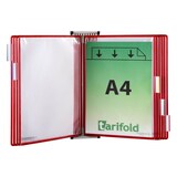 Artikelbild 1 für tarifold Wand-Sichttafelsystem 414103 DIN A4 rot mit 10 St. Sichttafeln, Artikelnummer 706491