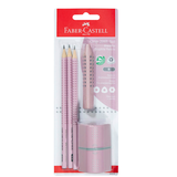 Artikelbild 1 für FABER-CASTELL GRIP 2001 Bleistift-Set B rose shadow, 1 Set, Artikelnummer 370474