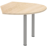 Artikelbild 1 für röhr Anbautisch höhenverstellbar Techno ahorn, silber freiform 104,0 x 126,5 x 68,0 - 82,0 cm, Artikelnummer 223774