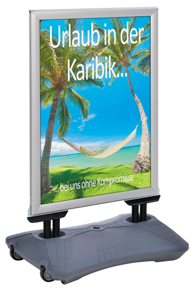 update displays Kundenstopper WindPro Plus silber DIN A1 2 Fächer 72,0 ...