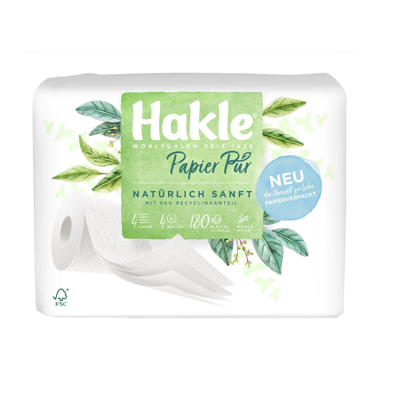 Hakle Toilettenpapier Ultra Soft – 4-lagig, Super Weich, 20 Rollen, Klopapier Für Extra Komfort