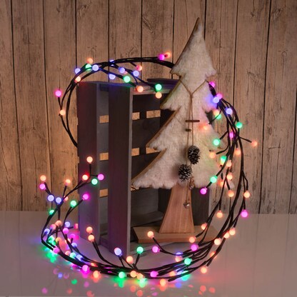 Idena 120er Kugel-Zweige LED Lichterkette braun 7,0 m, 1 St. >> büroshop24