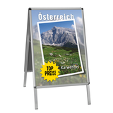 Artikelbild 1 für update displays Kundenstopper silber DIN A1 2 Fächer, Artikelnummer 287971