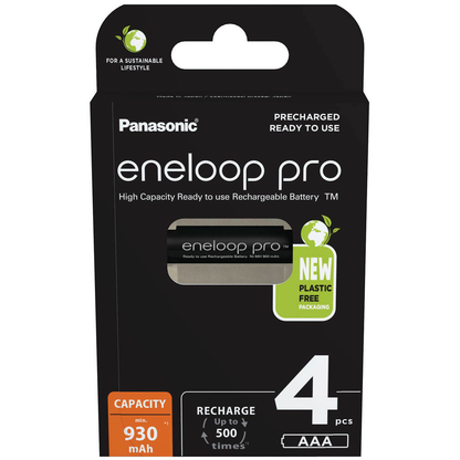 Artikelbild 2 für 4 eneloop Akkus pro Micro AAA 930 mAh, Artikelnummer 796344