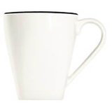 Artikelbild 1 für 6 ID Fine Kaffeebecher Modest Black Piazza weiß 0,3 l, Artikelnummer 634179