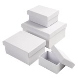 Artikelbild 1 für Creativ Company Geschenkboxen-Set weiß, Artikelnummer 232498