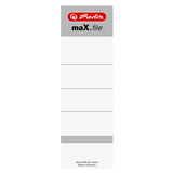 Artikelbild 1 für 10 herlitz Ordneretiketten maX.file weiß für 8,0 cm Rückenbreite, Artikelnummer 139071