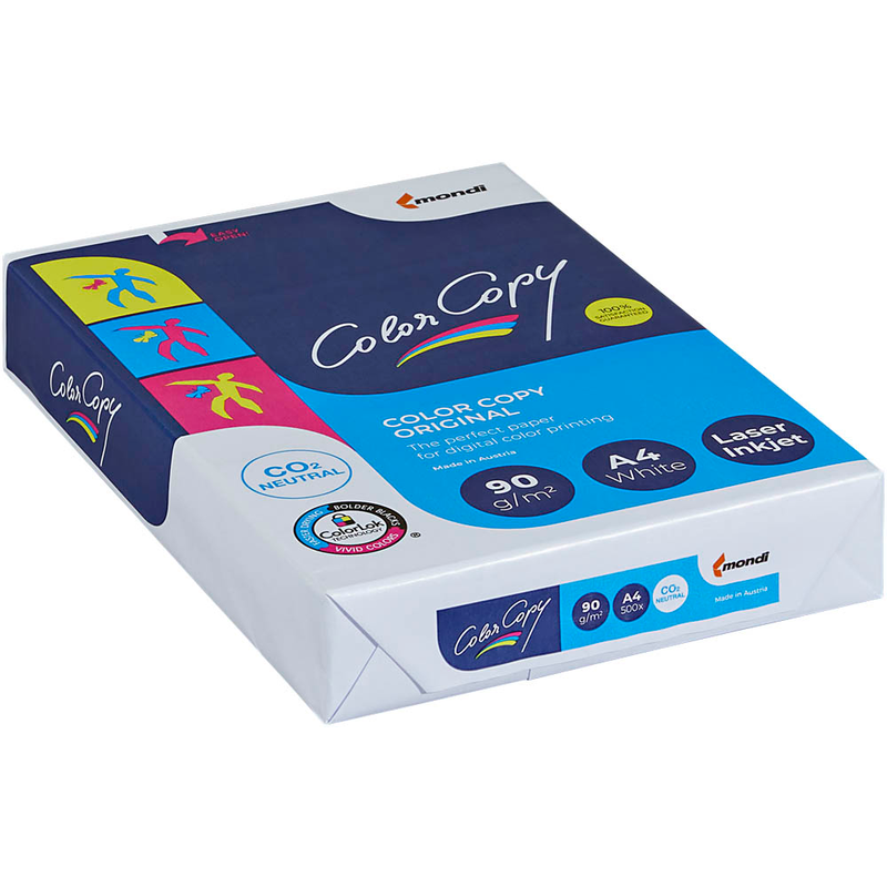 Mondi ColorCopy Lot De 125 Feuilles De Papier A6 Pour Imprimante Laser Et Jet D Encre Blanc 120 G M