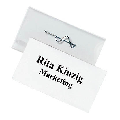 Artikelbild 7 für 100 DURABLE Namensschilder mit Nadel 7,5 x 4,0 cm, Artikelnummer 112193