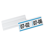 Artikelbild 1 für DURABLE Etikettentaschen HARD COVER transparent 1/2 DIN A5 quer, 10 St., Artikelnummer 146587