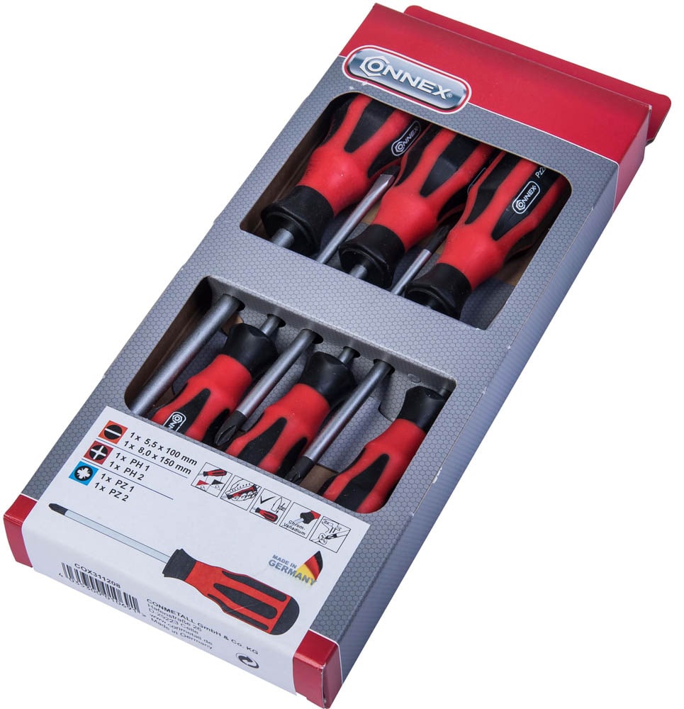 Saxton Schraubendreher-Bits-Set, Magnetisch, 89 Mm – PZ1, PZ2, PZ3, PH1, PH2, PH3, TX20, TX25, TX30, TX40, 10-teilig