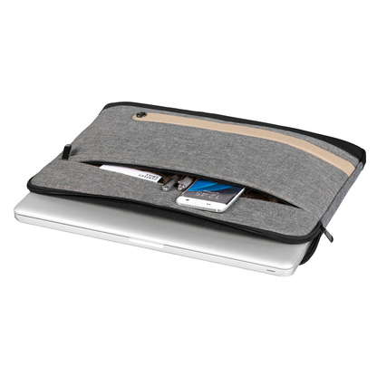 Artikelbild 2 für hama Laptophülle Terra Kunstfaser grau bis 39,6 cm (15,6 Zoll), Artikelnummer 500527