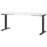 Artikelbild 1 für GERMANIA JET höhenverstellbarer Schreibtisch weiß rechteckig, T-Fuß-Gestell schwarz 180,0 x 80,0 cm, Artikelnummer 211407