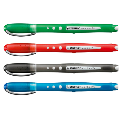STABILO Worker+ Tintenroller 0,5mm – 4 Stück Far Produktbild-Vorschau 5