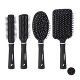 Artikelbild 1 für relaxdays Haarbürsten-Set schwarz, weiß, 4 St., Artikelnummer 448652