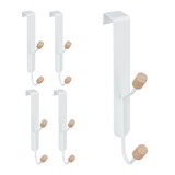 Artikelbild 1 für relaxdays Türhaken mit 5 Haken weiß, 5 St., Artikelnummer 520454