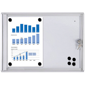 8595578356588 - Schaukasten XS 2 x A4 Metallrückwand weiß grau magnetisch 8595578356588 Showdown Displays 8595578356588 - Schaukasten XS 2 x A4 Metallrückwand weiß grau magnetisch 8595578356588 Showdown Displays