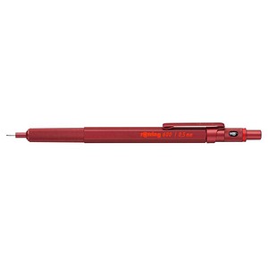 Rotring Druckbleistift 600, 2114264, Härte HB, 0,5mm, metallicrot, mit Radiergummi 3026981142642 Rotring