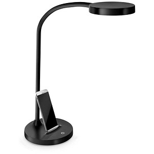 3462159012797 - - Lampara de oficina flex plastico led de 4w brazo flexible tactil color negro 160x600 mm