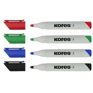 Kores® ECO XW1 Whiteboard-Marker farbsortiert 3,0 mm, 4 St.