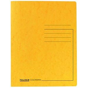 25 FALKEN Schnellhefter Karton gelb DIN A4