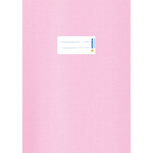 HERMA Heftumschlag mit Baststruktur rosa Kunststoff DIN A4
