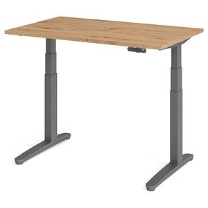 4032062189023 - HAMMERBACHER XBHM12 elektrisch höhenverstellbarer Schreibtisch asteiche rechteckig C-Fuß-Gestell grau 1200 x 800 cm 4032062189023 - HAMMERBACHER XBHM12 elektrisch höhenverstellbarer Schreibtisch asteiche rechteckig C-Fuß-Gestell grau 1200 x 800 cm