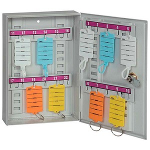 4052301125001 - Schlüsselkasten lichtgrau mit 22 Haken Zylinderschloss 260 x 176 x 60 cm 1 St