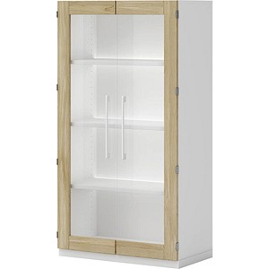 röhr objekt.pur Vitrine weiß 3 Fachböden