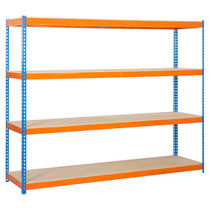 Simonrack Schwerlast-Weitspannregal SIMONFORTE 2406-4 458100045202468 blau, orange 240,0 x 60,0 x 200,0 cm