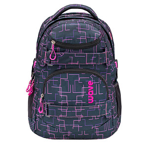 BELMIL® Schulrucksack Infinity Cubic Pink Kunstfaser schwarz/pink