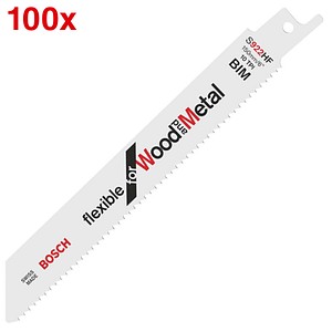 100 BOSCH S 922 HF Flexible for Wood and Metal Säbelsägeblätter