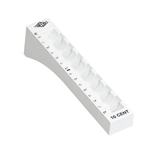 4003801039138 - Münzeinsatz 10 Cent 45 x 180 mm Kunststoff lichtgrau 4003801039138 - Münzeinsatz 10 Cent 45 x 180 mm Kunststoff lichtgrau