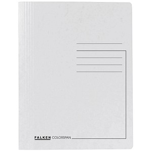 25 FALKEN Schnellhefter Karton weiß DIN A4