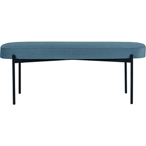 3660141955057 - Sitzbank easyChair® by Paperflow GAIA oval L Stoffbezug elfenbeinfarben 4-Fußgestell mattschwarz B 1180 x T 420 x H 455 mm