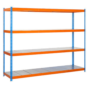 8435104945926 -  Schwerlastregal SIMONFORTE 2406-4 457100045202464 blau orange 2400 x 600 x 2000 cm 8435104945926 Simon Rack