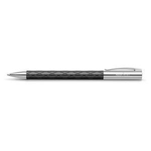 4005401489009 - FABER-CASTELL Kugelschreiber AMBITION Rhombus schwarz hochglänzend Schreibfarbe schwarz 1 St