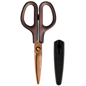 4977564675028 - Haushaltsschere Fitcut Curve Edelstahl rostfrei titanbeschichtet 175cm schwarz-braun 4977564675028 PLUS JAPAN