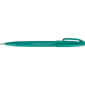 4902506365002 - Kalligrafiestift Sign Pen Brush - Pinselspitze türkis 4902506365002 SES15C-D3X