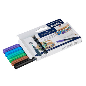 4005401607083 - Lackmarker Fairy forest 160708 Pack violett blau türkis grün braun schwarz 15mm Rundspitze 4005401607083 6 Stück