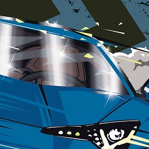 4061947149203 - Sammelmappe Fast Wheels DIN A3 blau grün 10 St